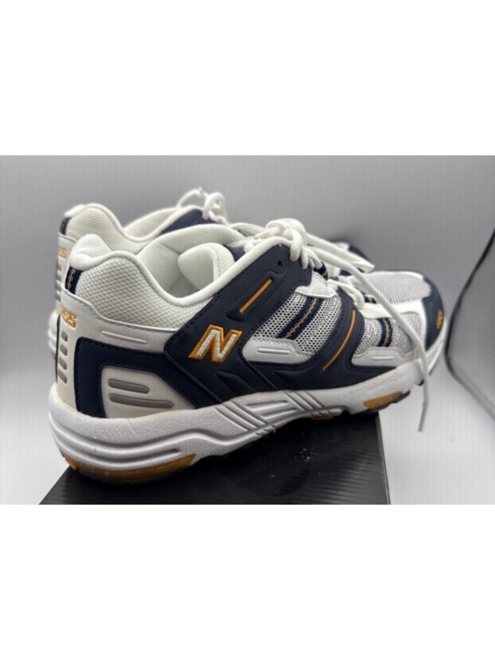 New Balance 855 Mens Running Shoes Size10.5 D White Navy Yellow M855NW